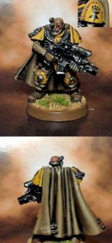 Sergeant Telion in Imperial Fist colours by GLD1