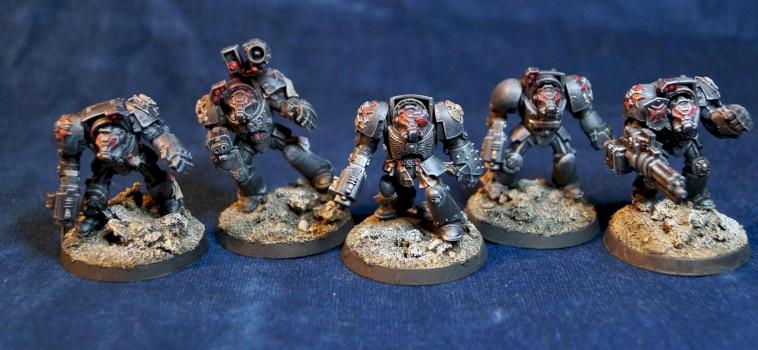 Black Templars Sword Brethren Terminator Squad by clive_is_great