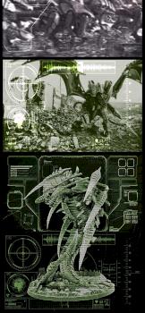 Tyranids of Hive Fleet Titan caught on an Imperial pict viewer by The_Arch1tect