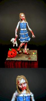 Trick or Treat , Zombie girl by dewberry1964
