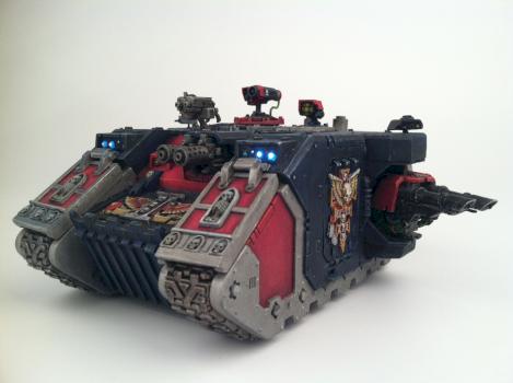 Daemonhunters land raider by Grumbleputty