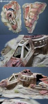Crashed Imperial Aquila Lander by zulus