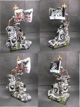 Warhammer Bretonnian black wolf Knight by tinman755