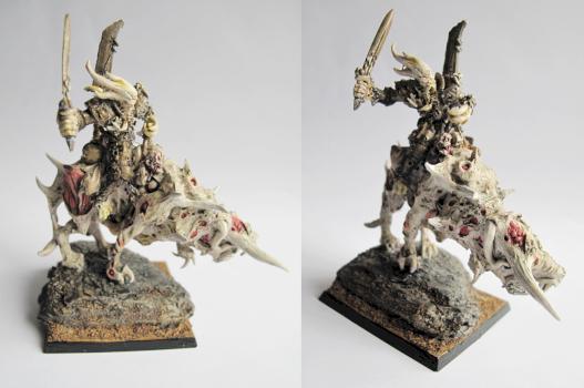 KAZYK THE BEFOULED ON NURGLE ROT BEAST by tomcra
