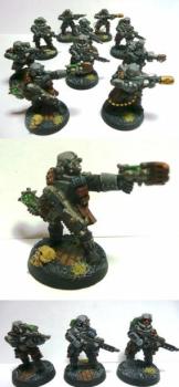 ASTRA MILITARUM STORMTROOPER SQUAD OOP TEMPESTUS SCIONS by Centurionpainting