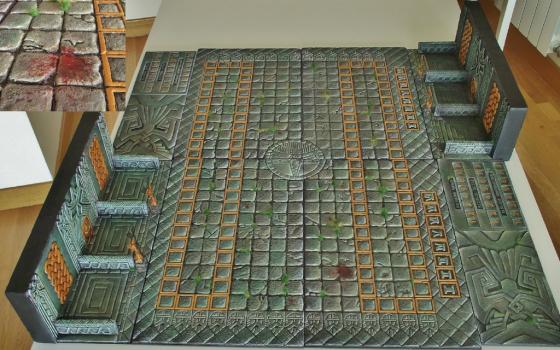 blood bowl dwarf board by topo_22