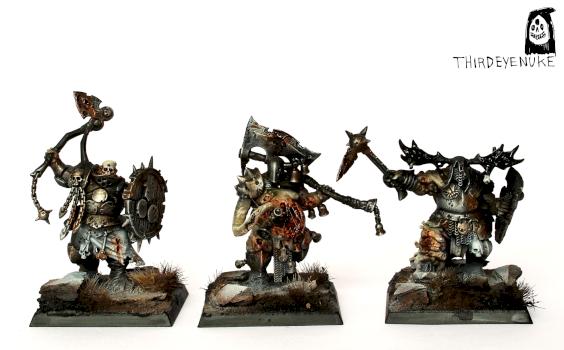 Nurgle Putrid Blightkings by ThirdEyeNuke