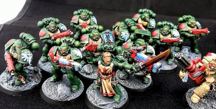 Dark Angels Tactical squad by TheHappyHalfling