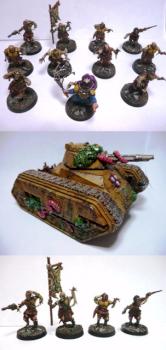 NURGLE RENEGADE PSYKER BATTLE SQUAD WITH TRANSPORT by Centurionpainting