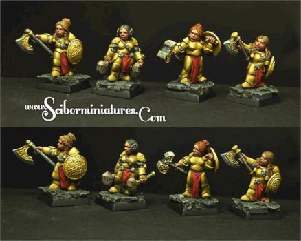 Female Dwarves by Scibor