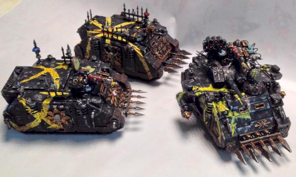Games Workshop Black Legion Chaos vehicle squadron by marine dad