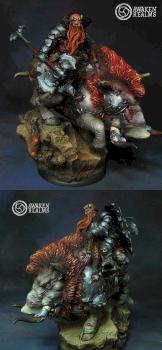Scibor Moscal Dwarf on Warbear by Awaken Realms