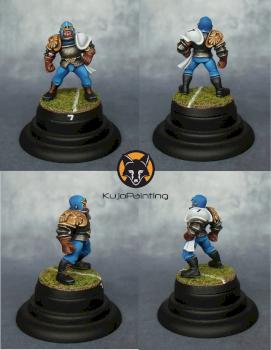 Bloodbowl Human Lineman (surround shots) by KujoPainting
