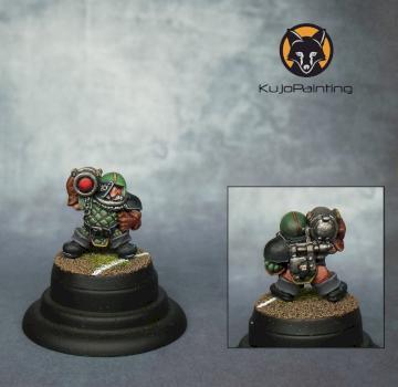 Bloodbowl Dwarf Star Player - Barik Farblast by KujoPainting
