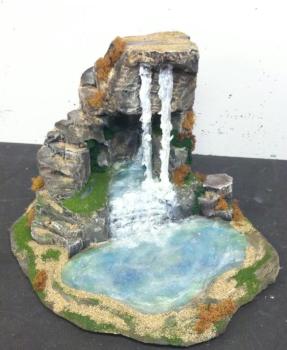 Desert Cavern Falls/pool frm FOOFIGHTERUBU WARGAME Terrain by Foofighterubu
