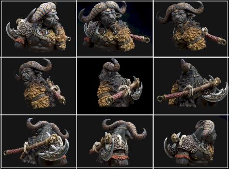 BURU Tafari. Bull warrior by Legendarion