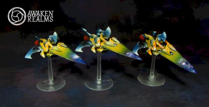 Eldar Windrider Jetbikes by Awaken Realms