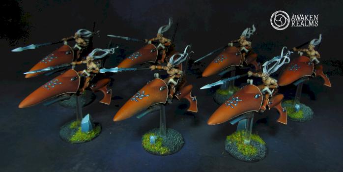Eldar Warlocks on Jetbikes (conversion) by Awaken Realms