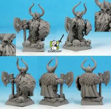 28mm / 30mm Dwarf Lord of Chaos conversion / sculpture by Scibor