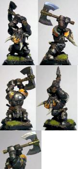 Black Orc with two-handed axe by Kendert