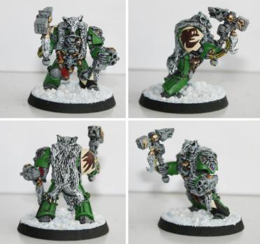 Sons of Fenris Wolf Guard met Thunder Hammer by Son of the Dragon