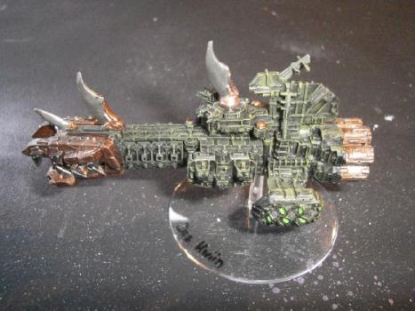 Ork Battleship "Dez Kwiin" by Starslayer