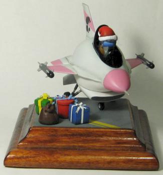 F 16 Falcon Xmas EggPlane by yogurt