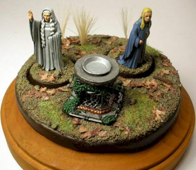 Celeborn and Galadriel with mirror by Circe