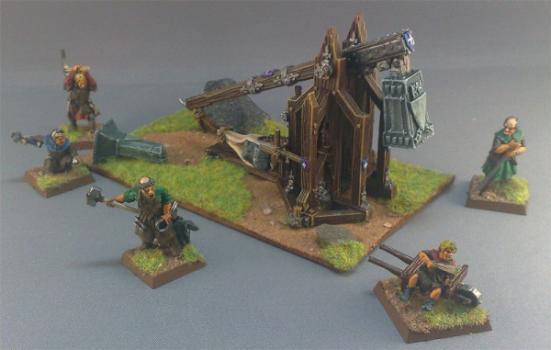 Bretonnian Trebuchet by darkstudios