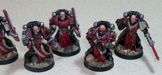 Black Templar Initiates by MGRockwell