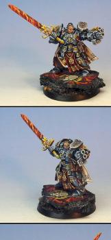 Brother Captain Stern on sculpted base by Wappellious