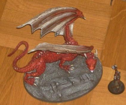 LotR Dragon with Uruk Hero by SirBedever