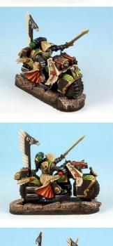 Warhammer 40K Dark Angels Lord on Bike by rene