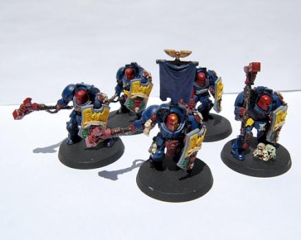 Crimson Fists Assault Terminators. by Bjornkrieg