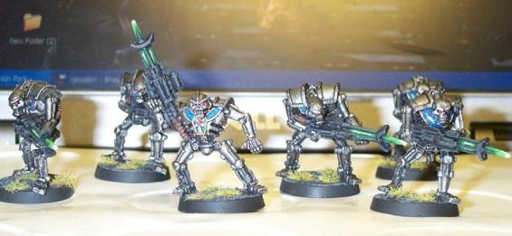 Necron Warriors by ROBOPOPE