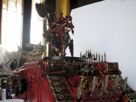 World Eaters Land Raider and Khorne Lord on Juggernauth by Thorh666