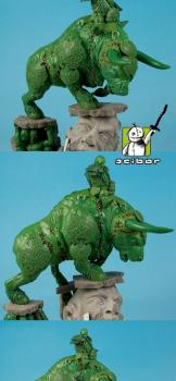 Moscals Dwarves of Chaos General on Taurus - work in progress by Scibor