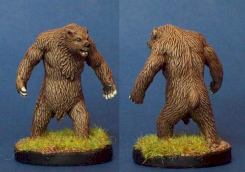 Brown Bear -- D&D mini repaint by cassius