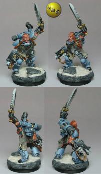 Space Wolf Scout Sgt by nels0nmac