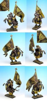 Warhammer Bretonnian Lord with Standard by rene