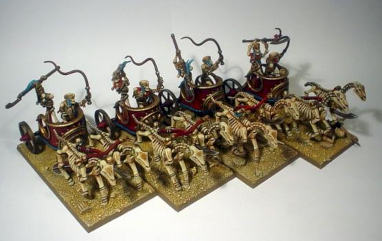 Tomb Kings Skeleton Chariots 3 by WY ZNAWCA