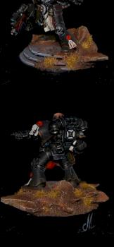Black Templar Sergeant by WhiteRavenFactory