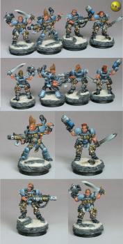Space Wolf Scout Squad by nels0nmac