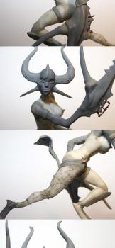 Slaanesh Daemon Princess # 2 w/ alternate head #1 - Details by Fifth miracle