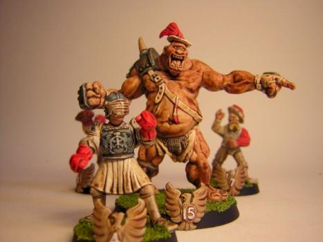 BLOOD BOWL BLOODBOWL humans TEAM converted pro painted by tyyler