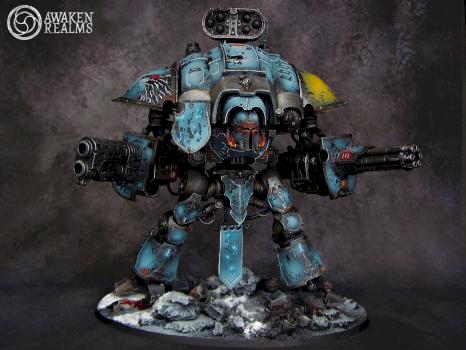 Space Wolves Imperial Knight Warden by Awaken Realms