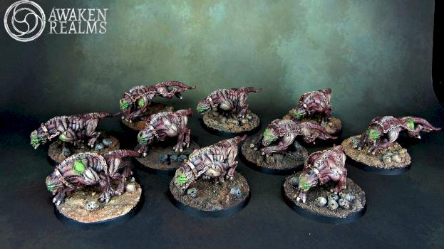 Khorne Flesh Hounds by Awaken Realms
