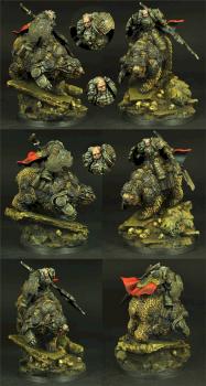 Sci Fi Celtic Bear Rider by Scibor