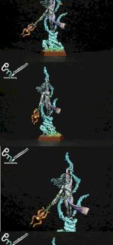 Dark Elf Supreme Sorceress by perfectminiaturecom