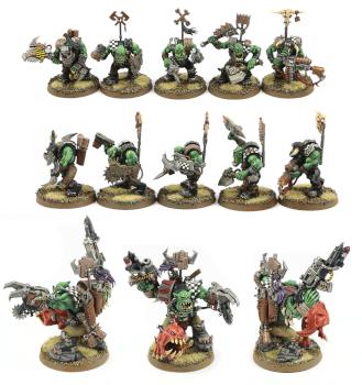 Ork Nobz with Grukk Face-Rippa by Kronid